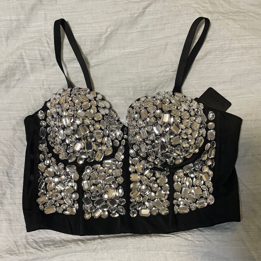 Bejeweled bustier for women